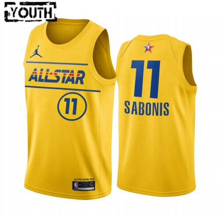 Maillot Basket Indiana Pacers Domantas Sabonis 11 2021 All-Star Jordan Brand Gold Swingman - Enfant